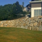 Split Face Granite retaining wall Brisbane