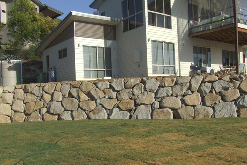 Split Face Granite retaining wall Brisbane