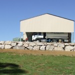 Random Grade Split Granite Retaining Wall Brisbane