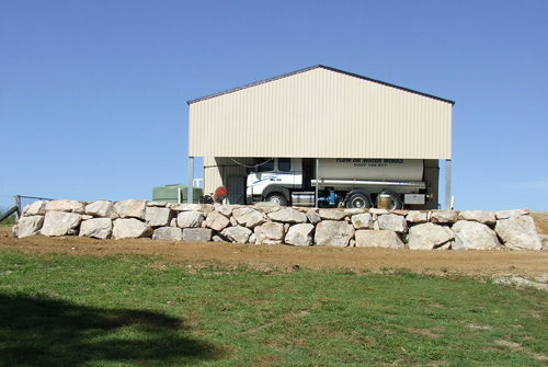 Random Grade Split Granite Retaining Wall Brisbane