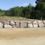 Landscaped Boulder Garden Bed Brisbane