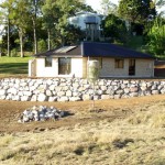 Split Face Granite retaining wall Brisbane