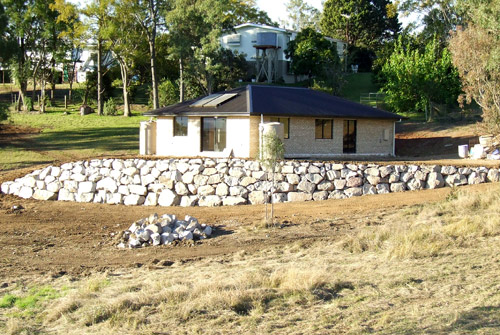 Split Face Granite retaining wall Brisbane