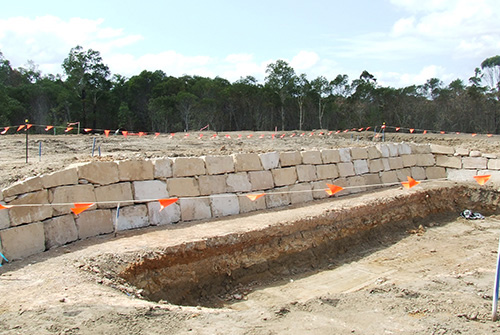 Boulder Walls Built for Brisbane Developers