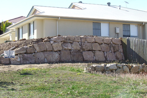 B-Grade Sandstone Retaining Wall Brisbane