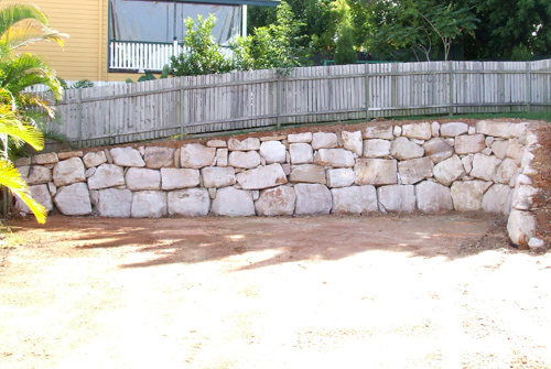 B Grade Sandstone Retaining Wall Brisbane