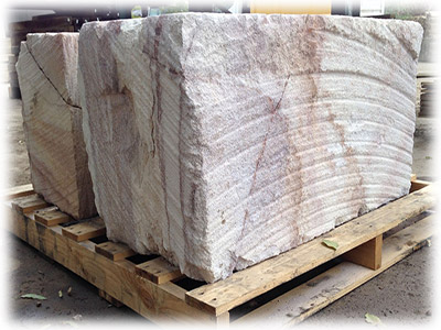Massive Sandstone Boulders for retaining wall construction in Brisbane