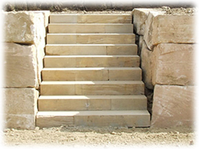 Sawn A Grade Sandstone Steps in Brisbane