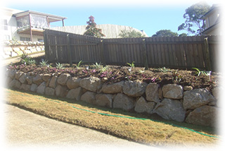 Rock Retaining Walls for Garden Beds
