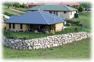 Landscaped Boulder Walls Constructed in Brisbane